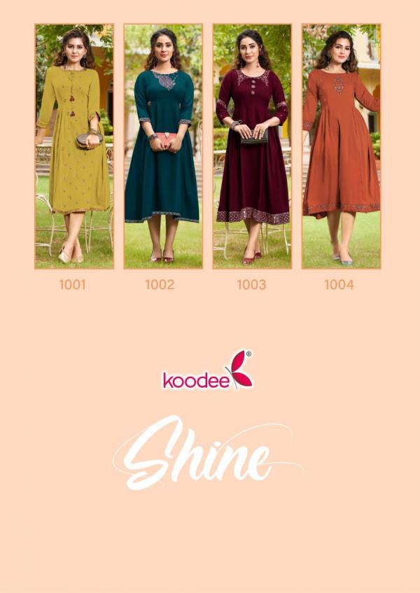 Koodee Shine Fancy Designer Exclusive Kurti Collection
